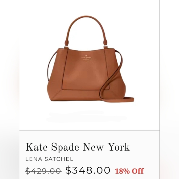 NWT Kate Spade Large Shoulder Bag, Tan - Picture 9 of 9